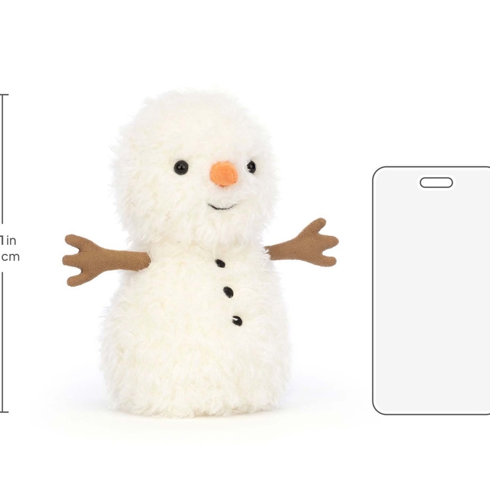 NWT! Jellycat Little Snowman